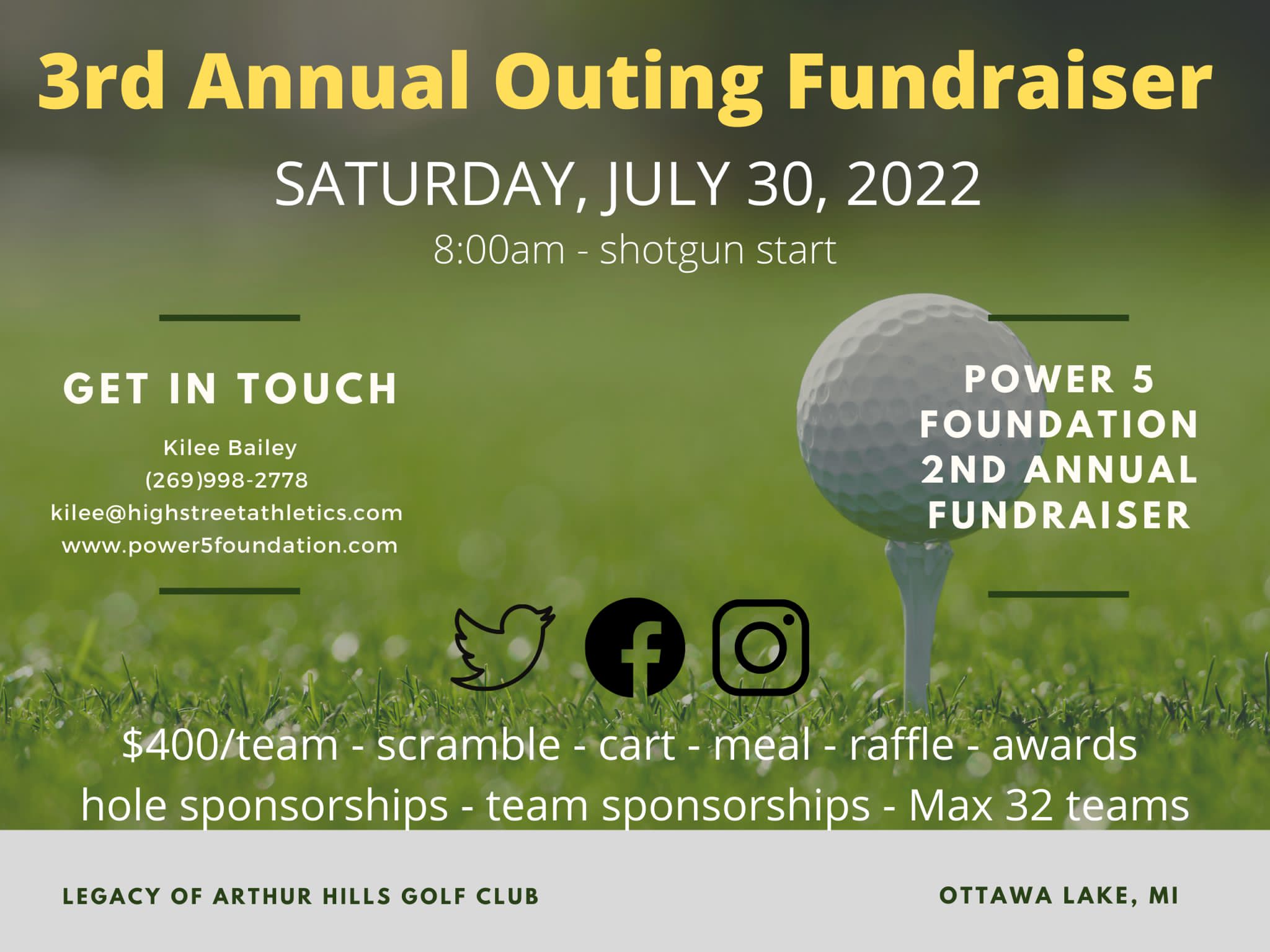 2022 GOLF OUTING FLYER